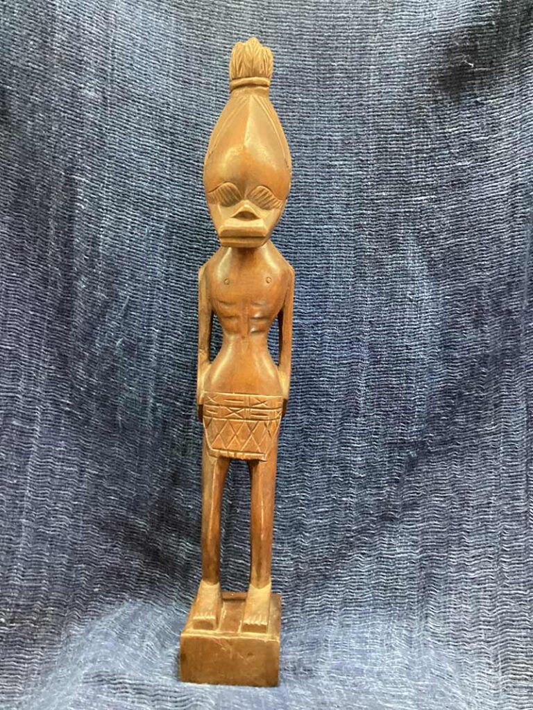 古い人形 木彫り vintage品